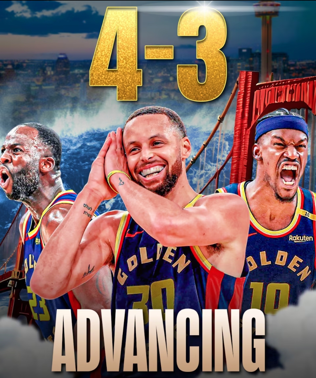 勇士碾压火箭，拉塞尔统治全场