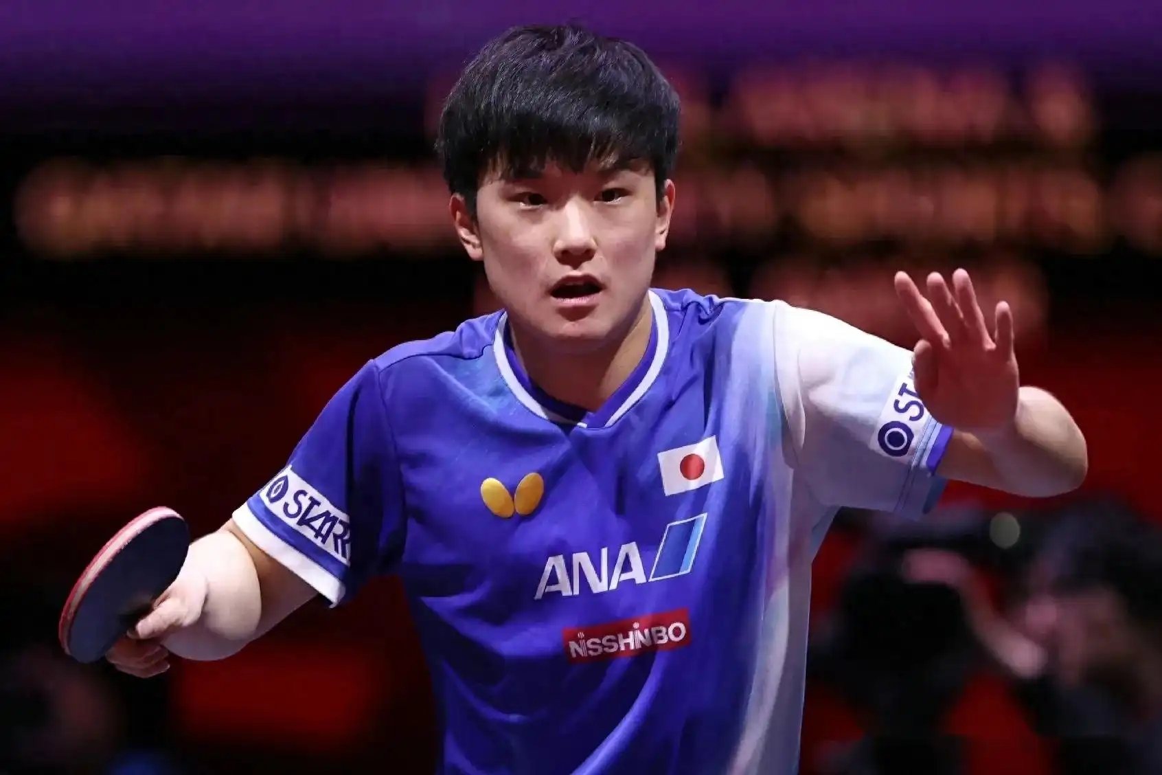 英国乒乓球队强势德国乒乓球队，张本智和高光表现